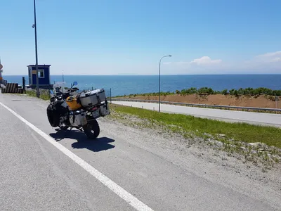 Ankunft am Pazifik auf der Autobahn