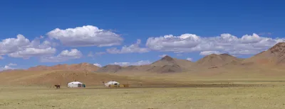 Ab und zu (~ alle 10km) kommt man an einer Jurte vorbei