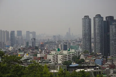 Smog über Seoul