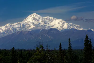 Denali - der höchste Berg Nordamerikas und nur selten Wolkenfrei